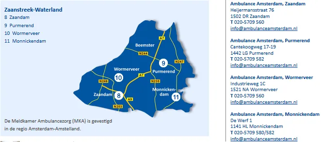 ambulancedienst amsterdam