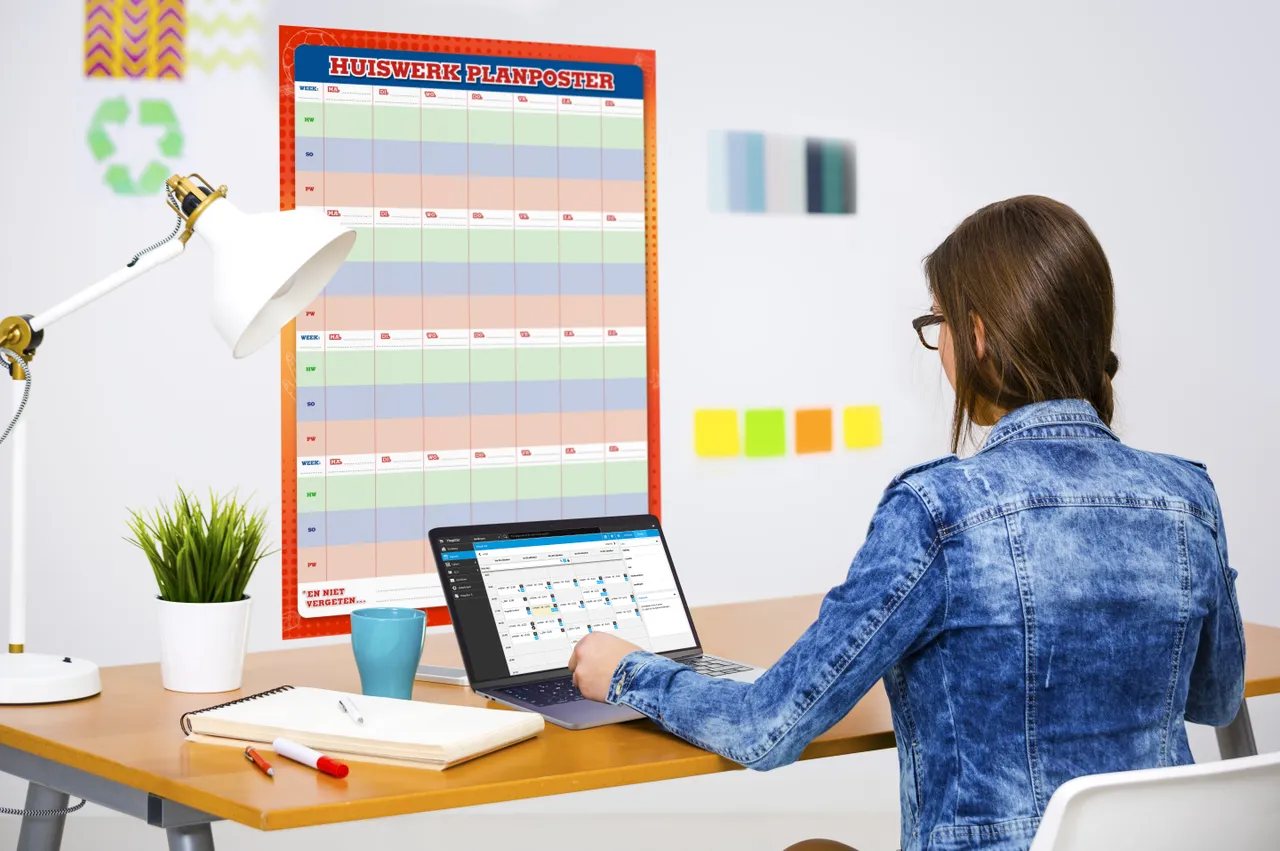 huiswerk planposter