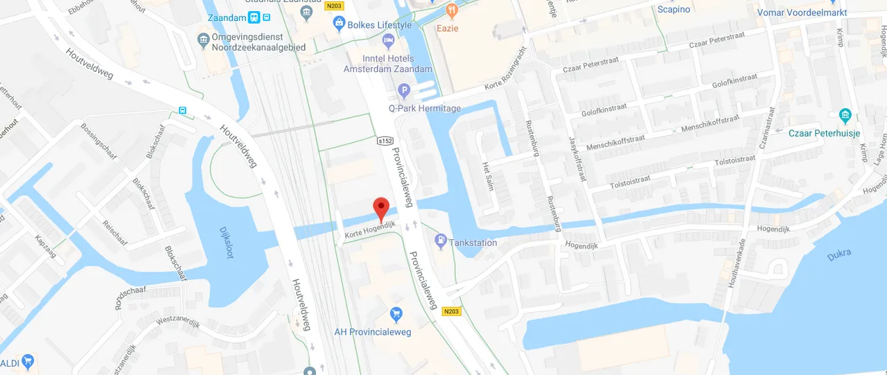 kaart korte hogendijk