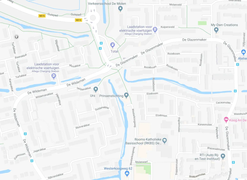 kaart weg