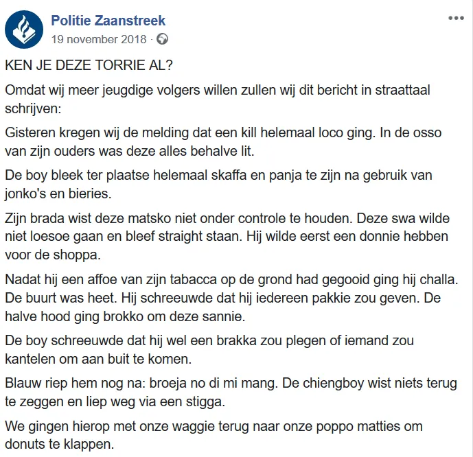 screenshot 2019 06 07 politie zaanstreek berichten