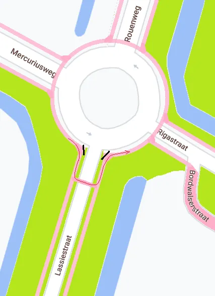 unieplein fietspad uit de voorrang 1