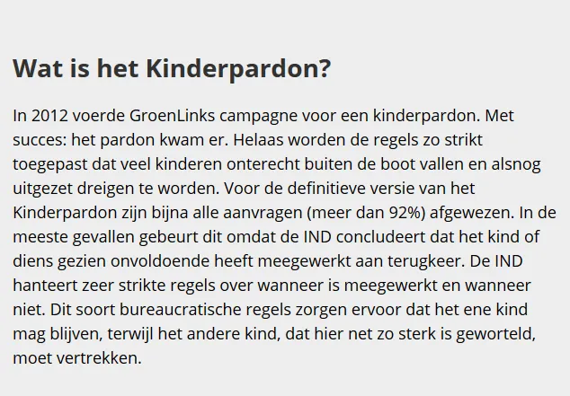 waarom kinderpardon