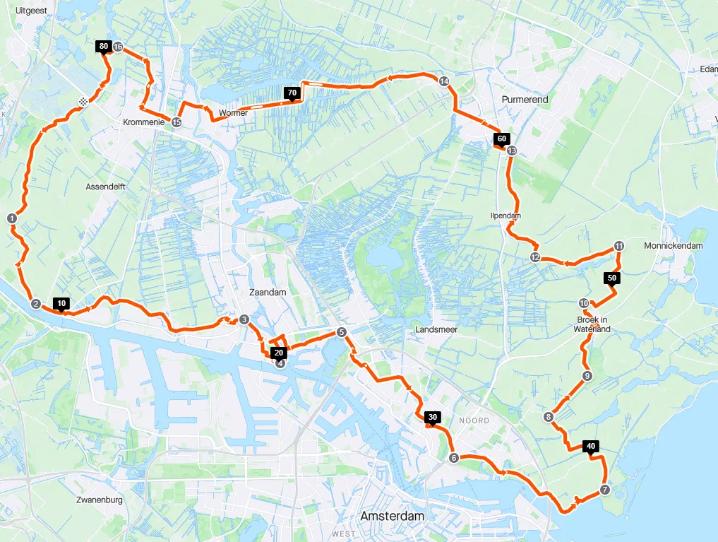De kortste route.