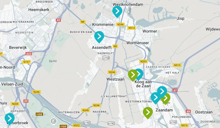 Klik op de link boven het kaartje om de details te kunnen bekijken.