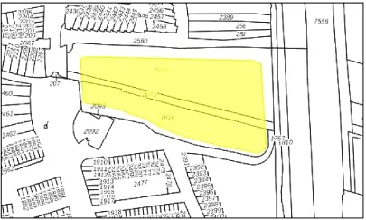 Het gebied waarvoor beperkingen blijven gelden.&nbsp;
