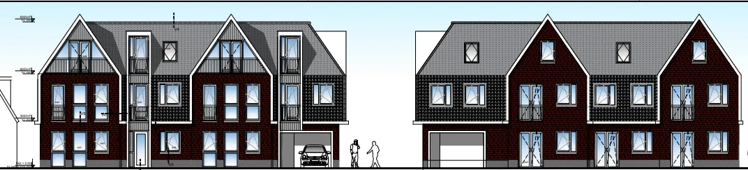 Een impressie van de nieuwbouw.&nbsp;