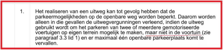 Bron:&nbsp;Beleidsregels Uitwegen gemeente Zaanstad 2008