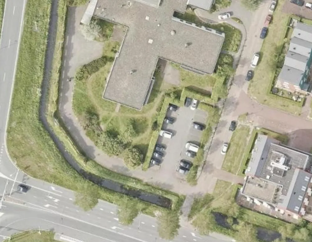 Een luchtfoto van de bestaande situatie. Bron: Gemeente Zaanstad