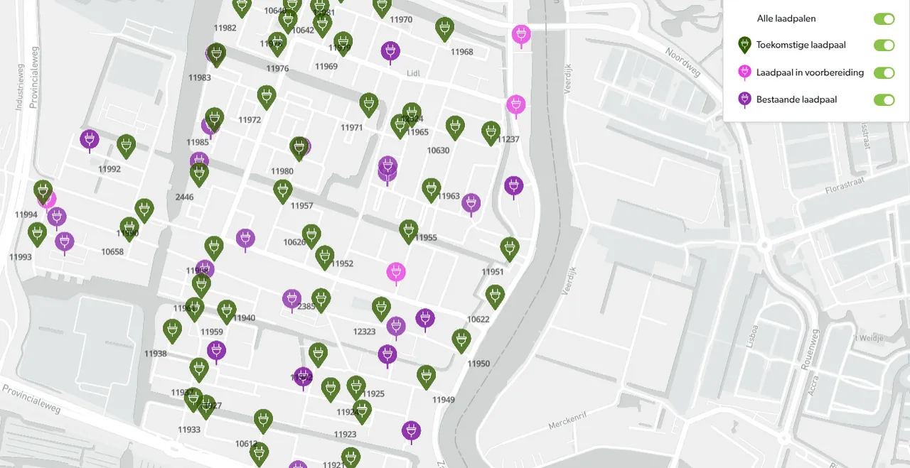 Een detail van de eerste ruwe, nu gepubliceerde versie van de kaart. Reageren kan tot en met 27 november.