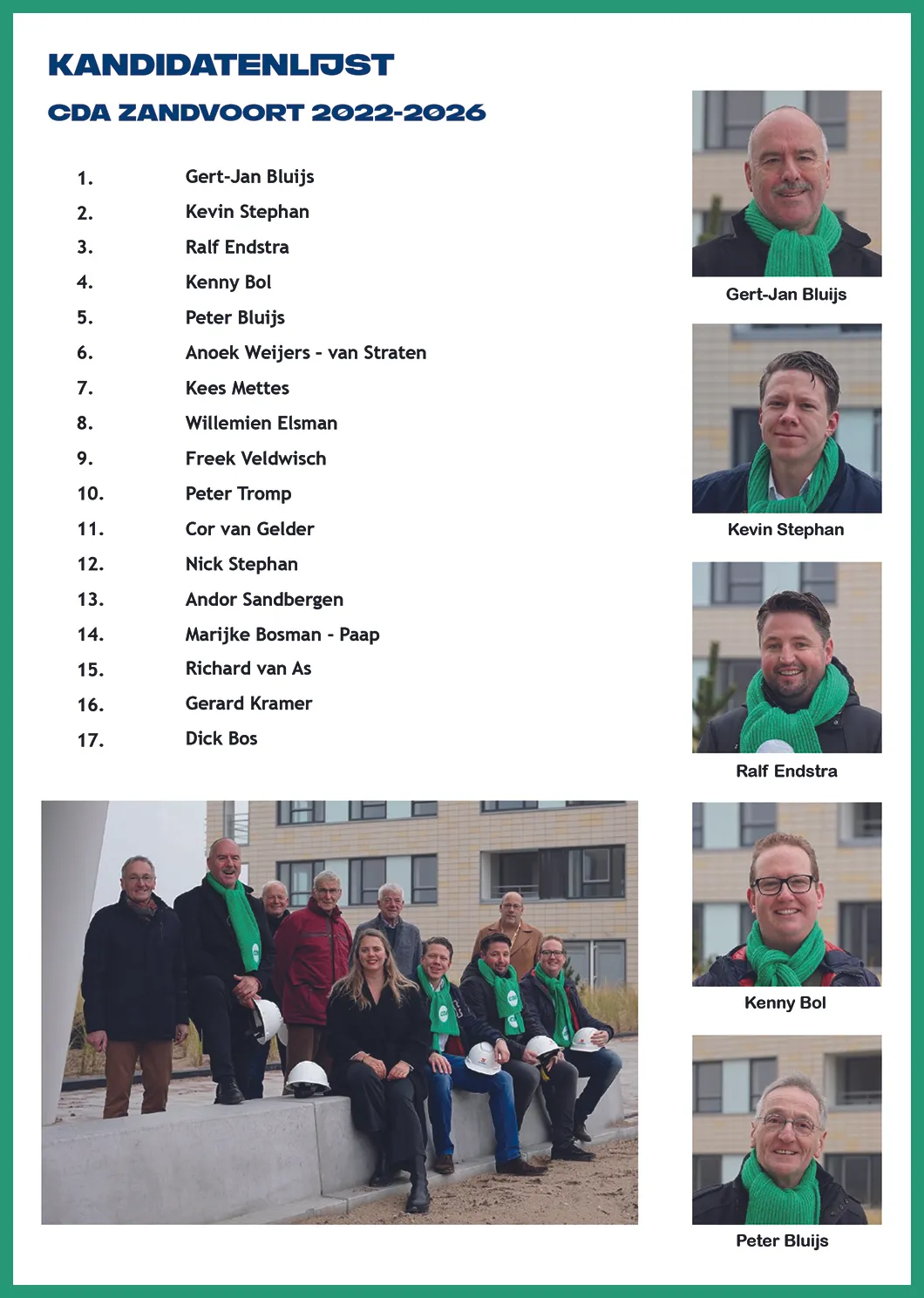 kandidatenlijst cda zandvoort
