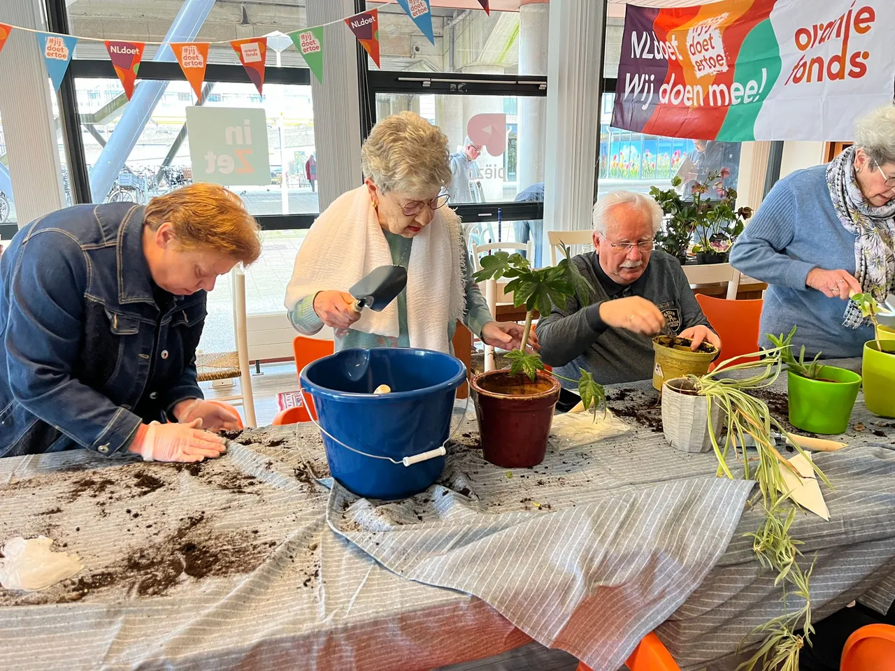 groene vingers bij piezo meerzicht tijdens nldoet foto stichting piezo