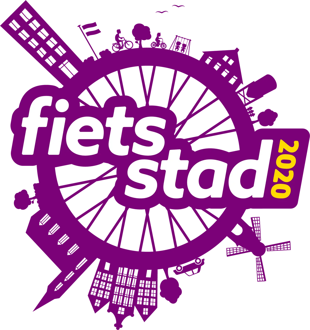 logo fietsstad wiel