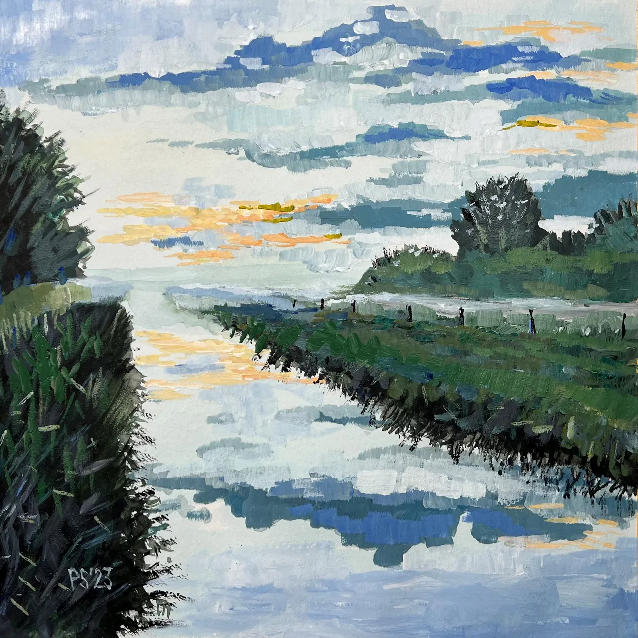 landschapsaquarel peter stolk wisselexpositie oude kerk zoetermeer