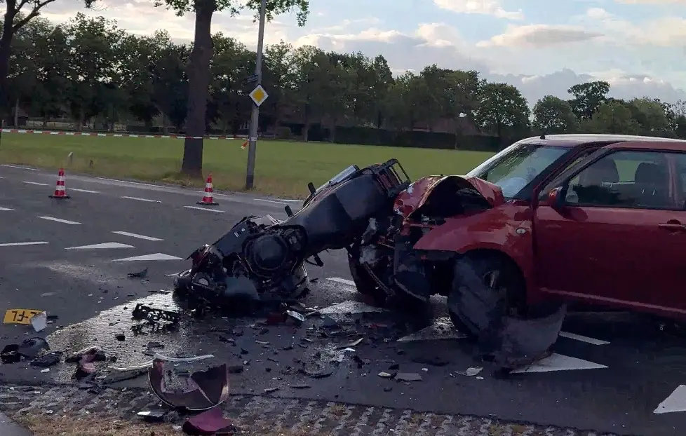 motorrijder botsing nieuwleusen