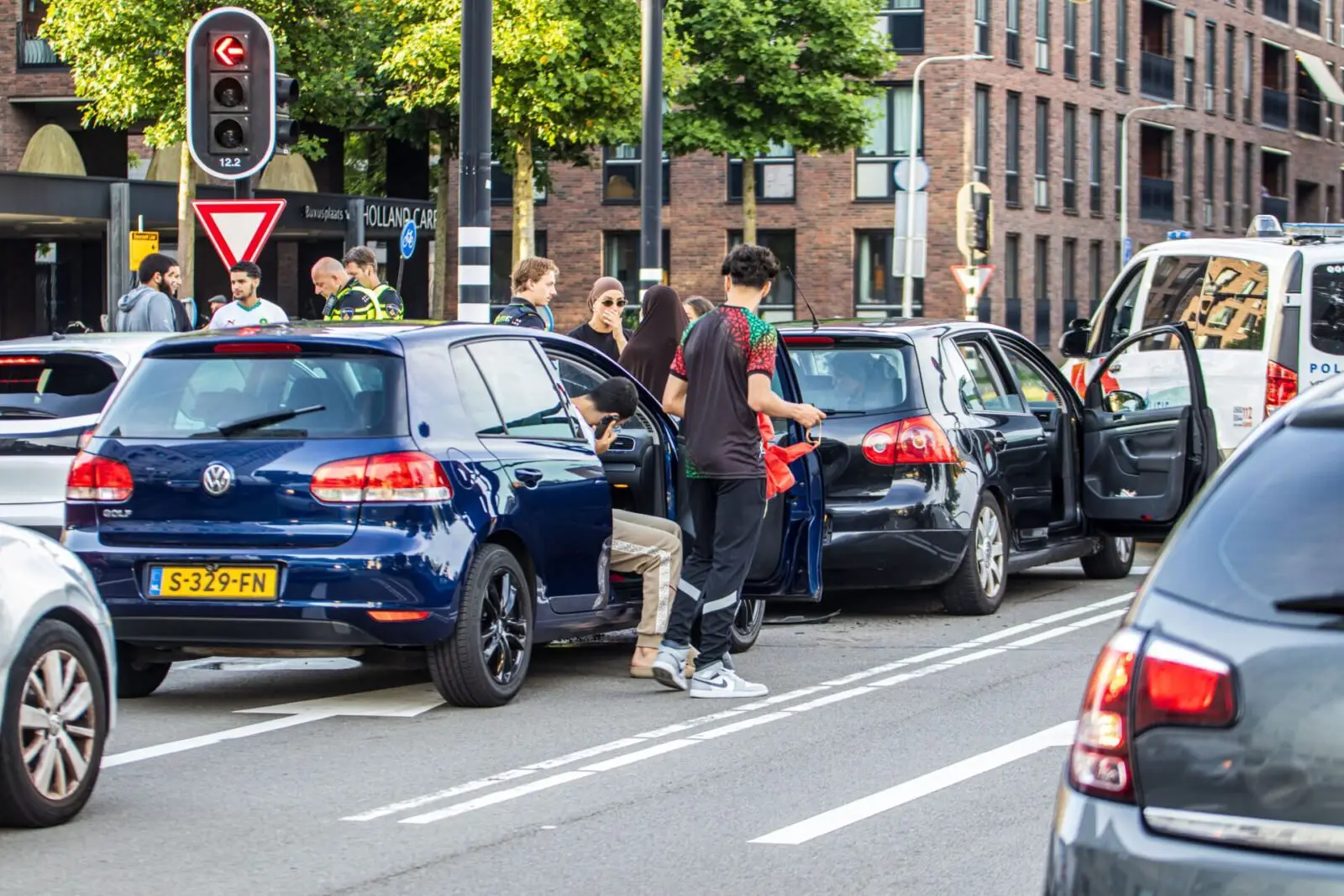 Marokko supporters botsen op elkaar