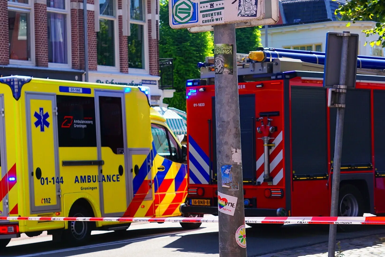 Fietser gewond Groningen