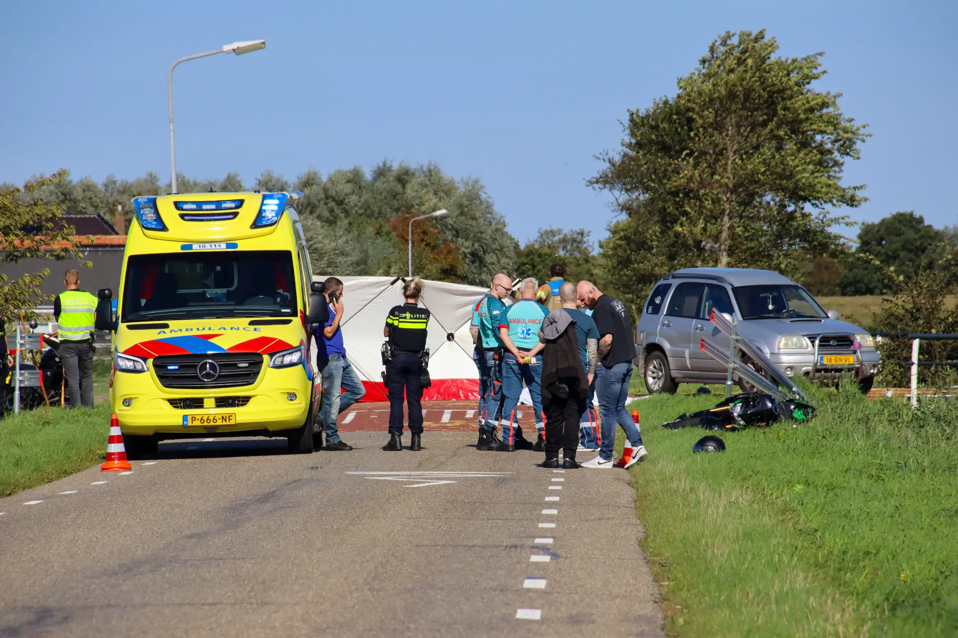 Motorrijder overleden Breezand