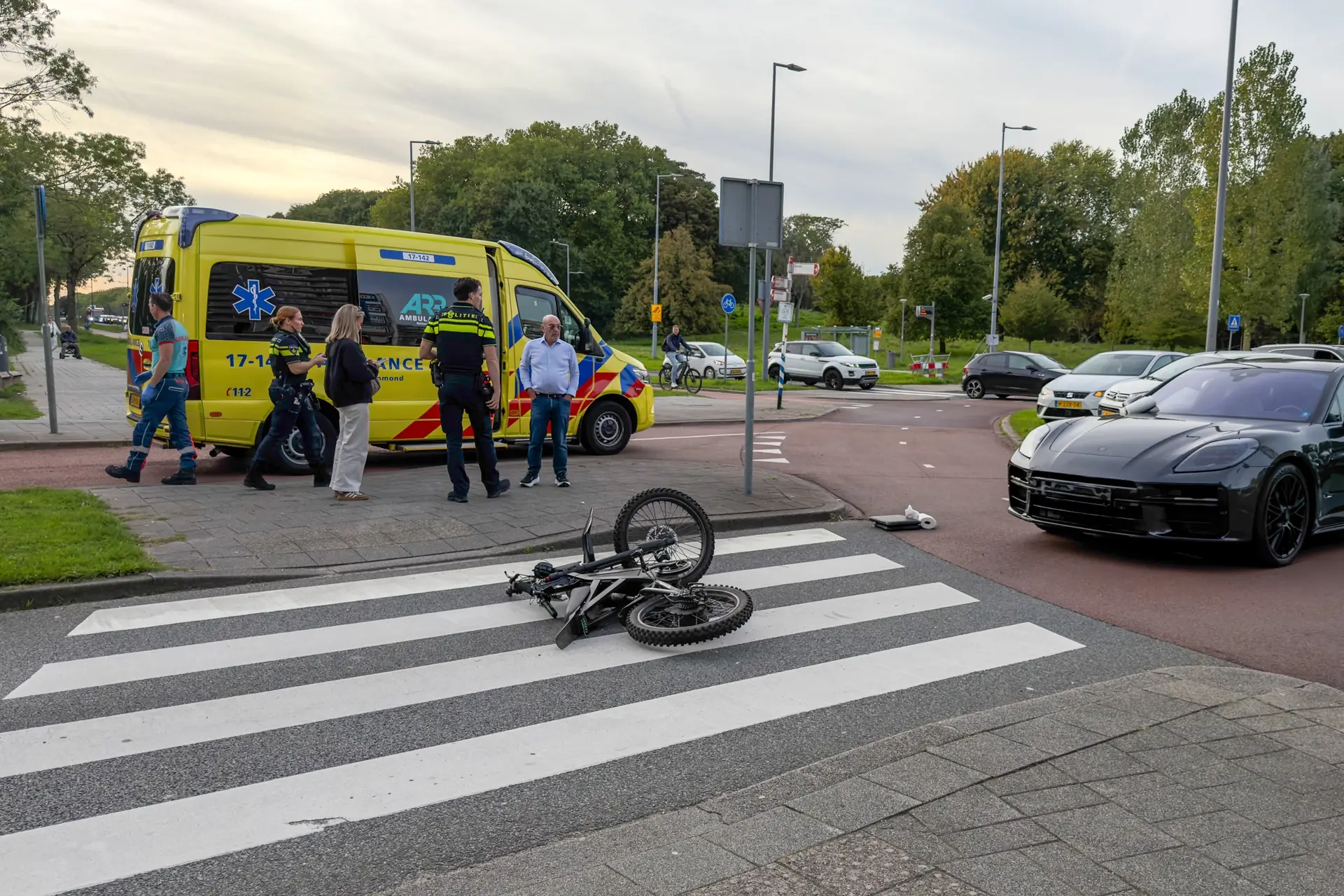 Porsche op Fatbiker