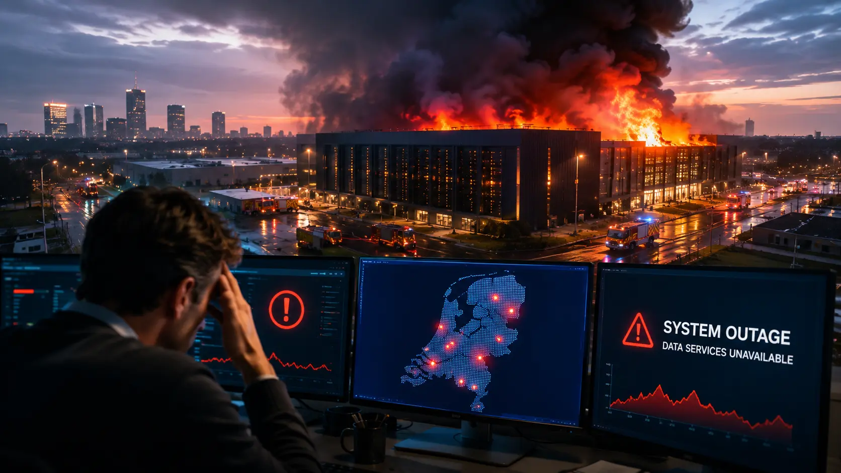 Datacenterbrand legt kwetsbaarheid Nederlandse data-infrastructuur bloot