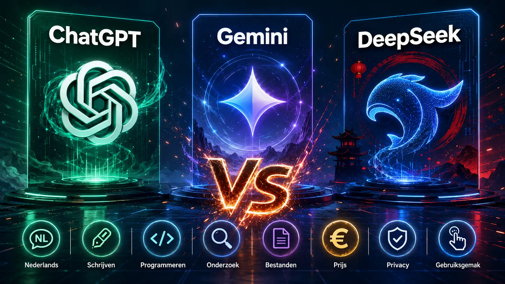 ChatGPT vs Gemini vs DeepSeek welke AI past bij jou