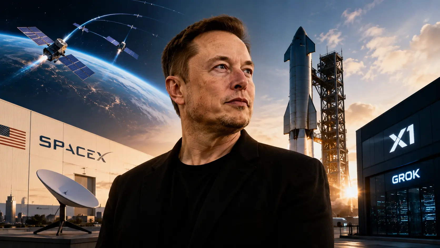 SpaceX met Starship, Starlink-satellieten, xAI, Grok en Elon Musk