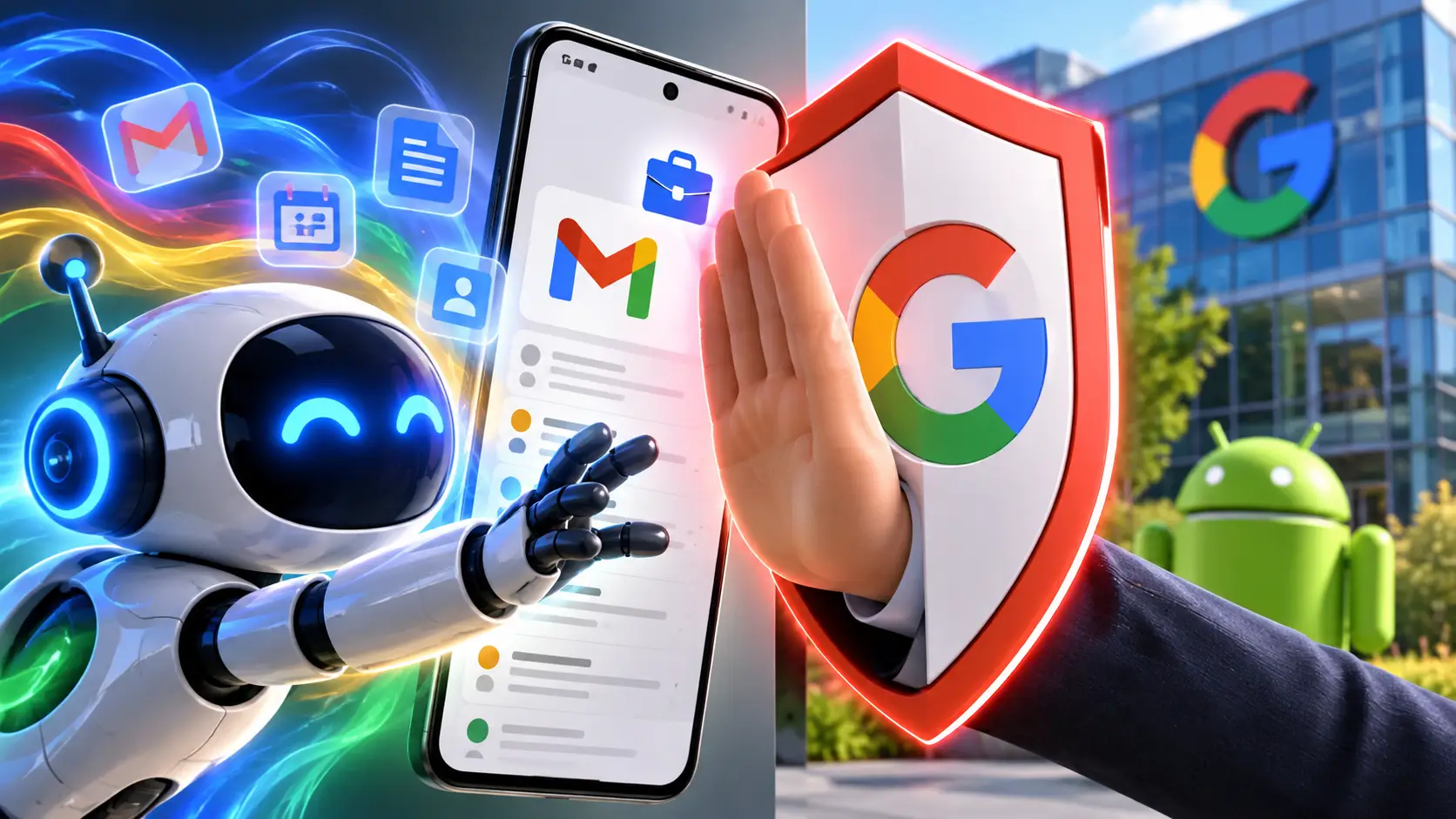Krijgt je privé-AI toegang tot werkmail op Android Google trekt een grens