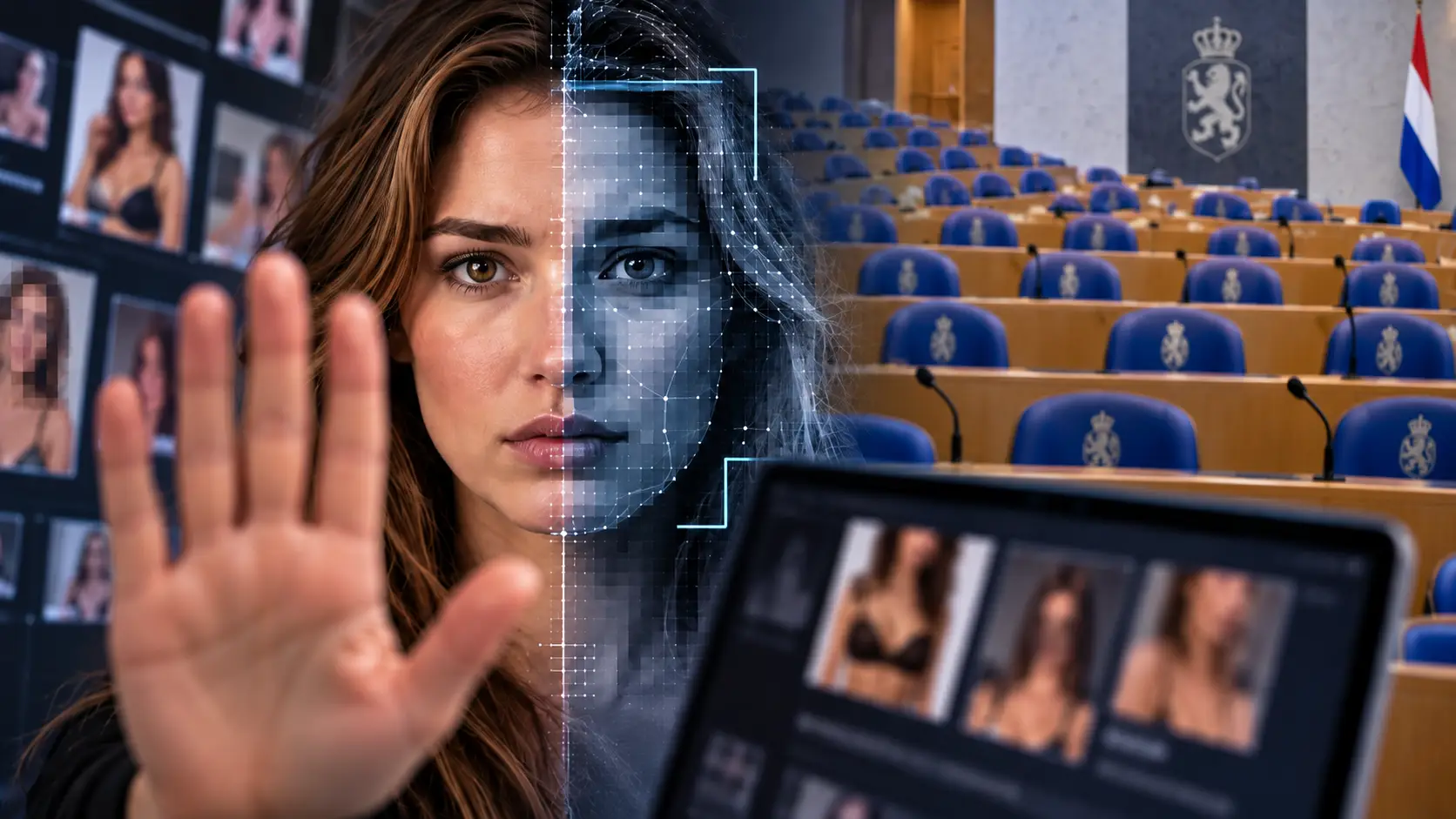 Vijftien vrouwelijke Kamerleden trekken samen op tegen naakte AI-deepfakes
