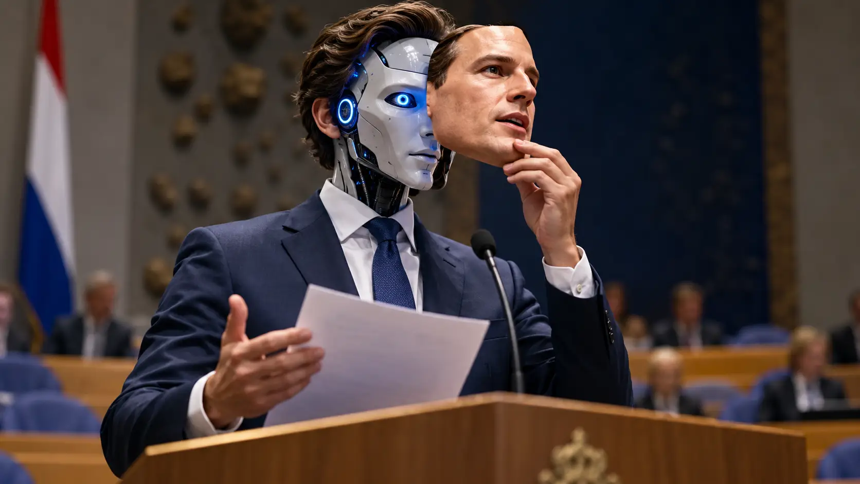 Als een politicus 'ik' schrijft, wie hoor je dan