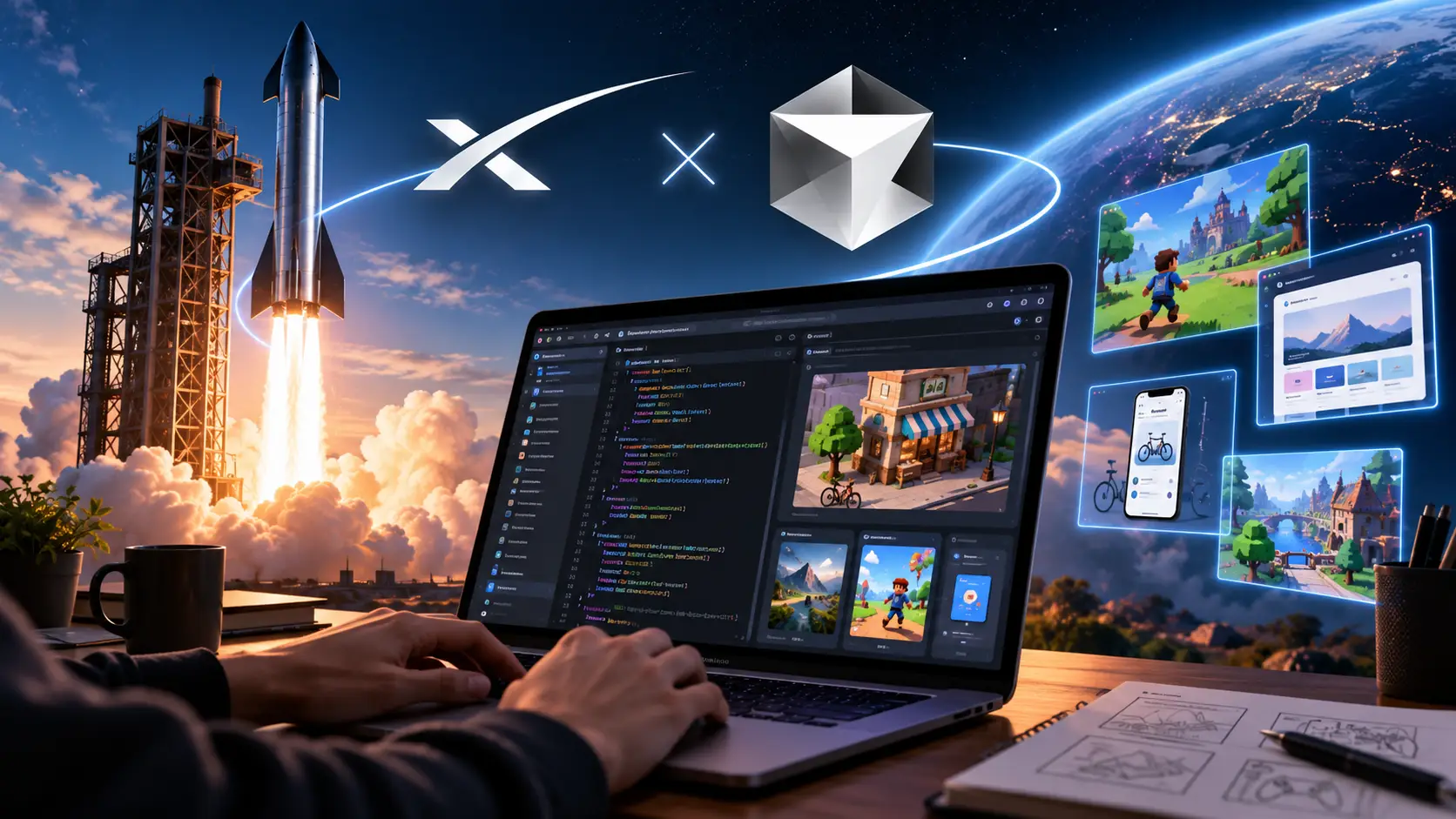 Cursor is nu onderdeel van SpaceX zo bouw je apps, websites en games met AI