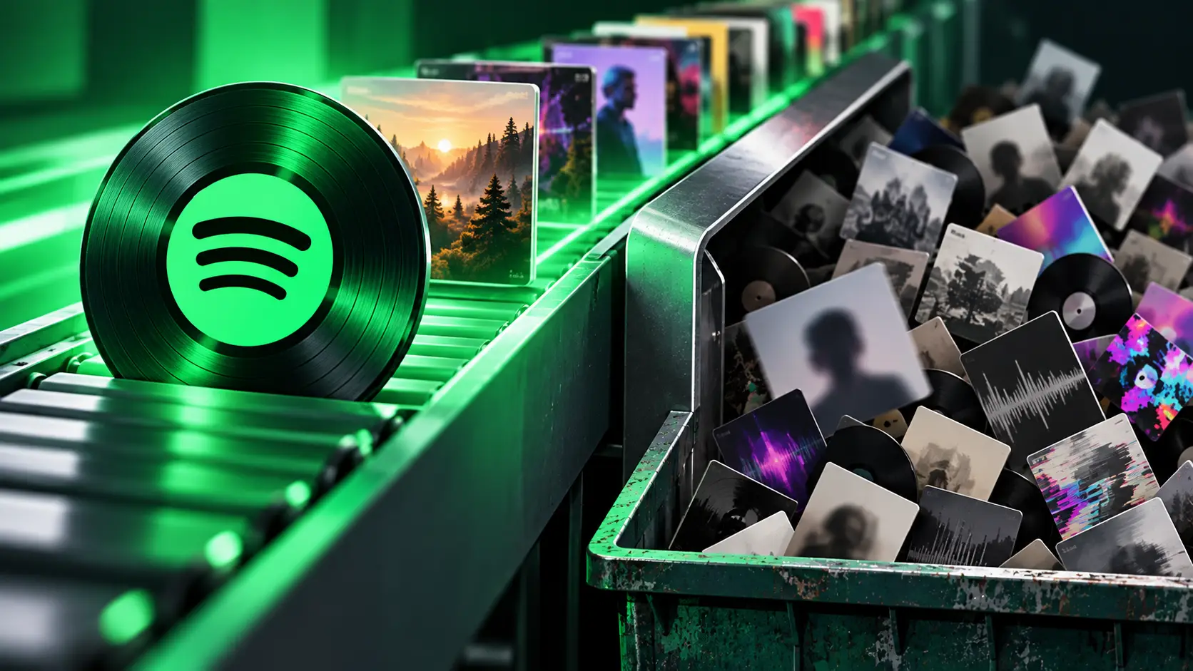 Spotify verwijdert ruim 50 miljoen AI-nummers uit aanbevelingen
