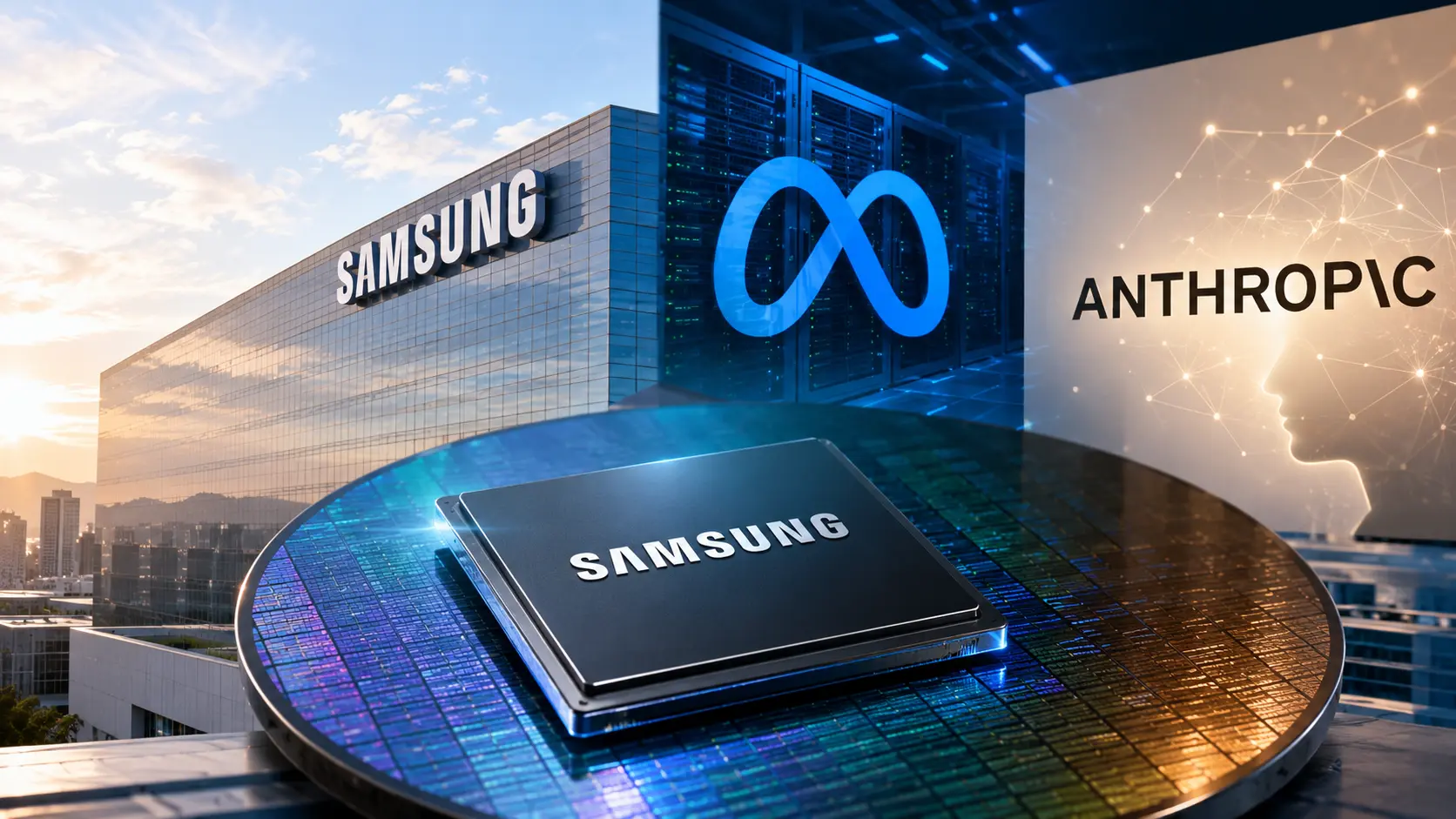 Samsung hoopt op naar miljarden bestellingen van Meta en Anthropic in AI-chiprace