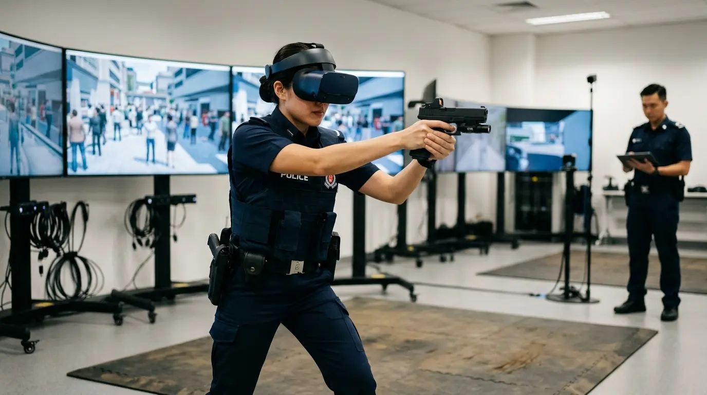 Singapore Police Transform Training With Mind Blowing New Virtual Reality Shooting Ranges