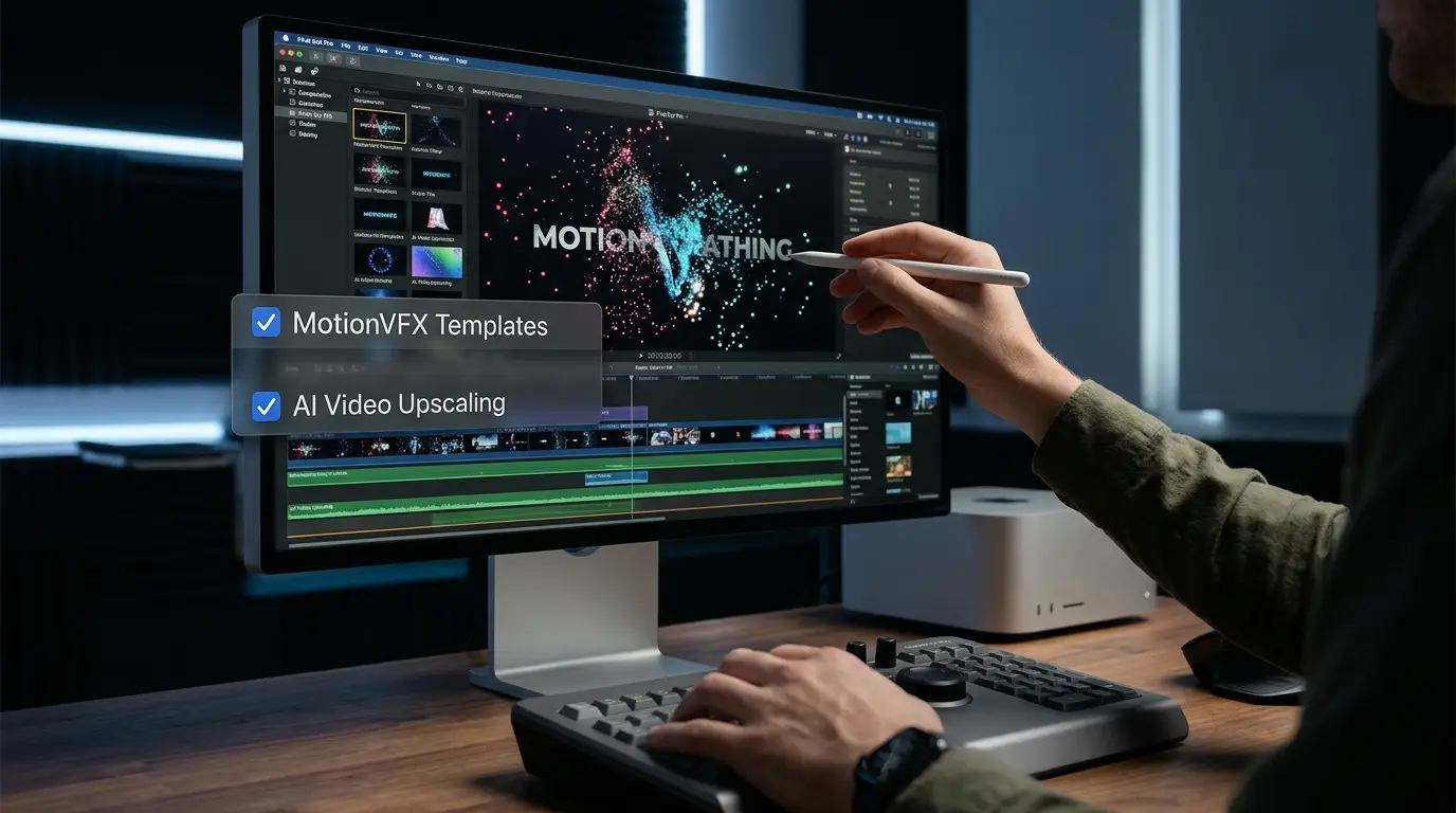 Apple Creator Studio Update Adds MotionVFX and Artificial Intelligence Features