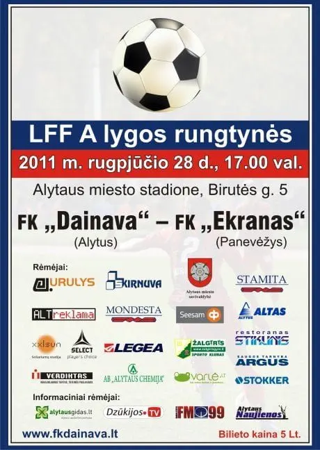 alytausgidas fk dainava rugpjucio 28