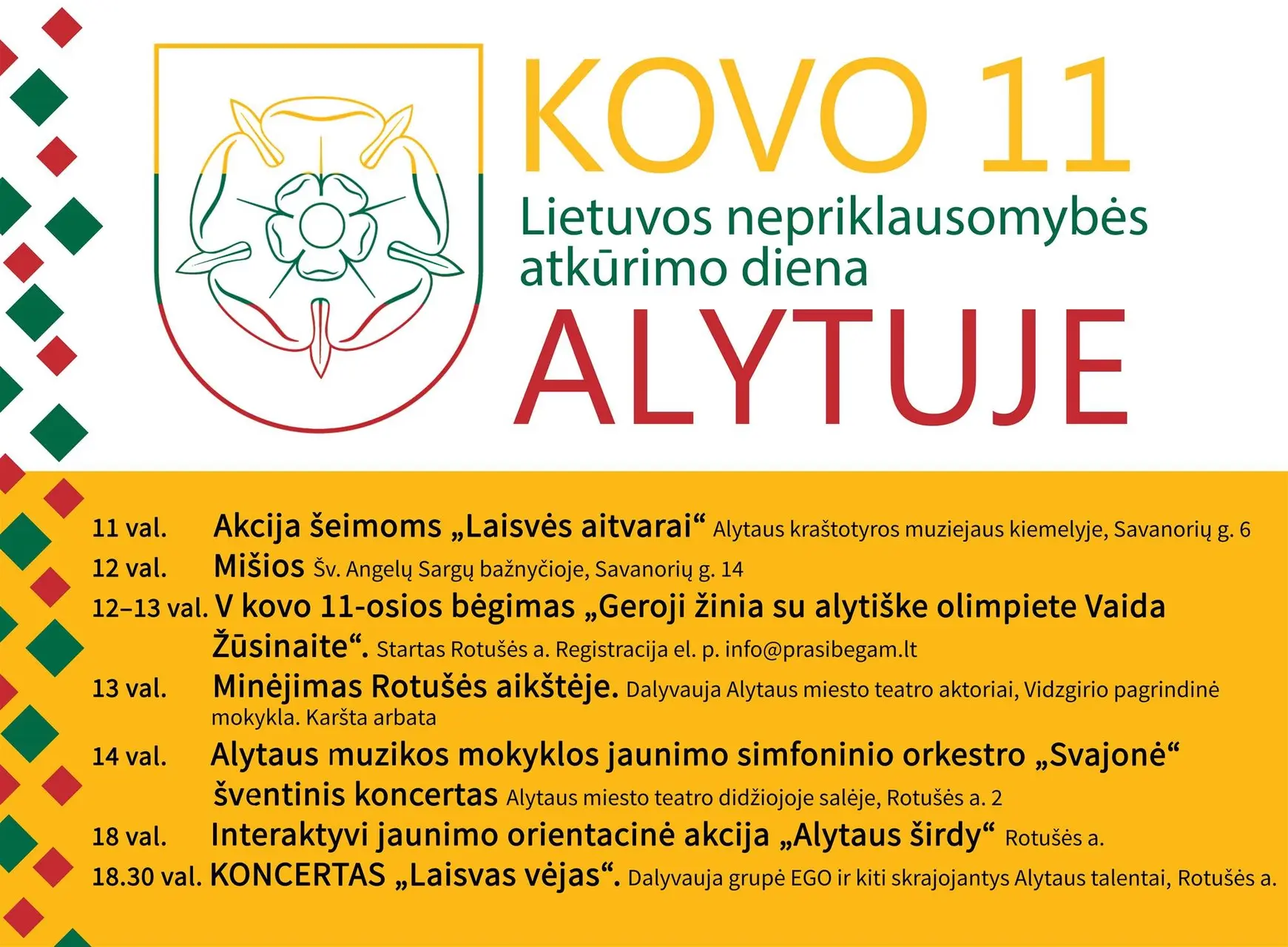 alytausgidas kovo 11 plakatas spaudai