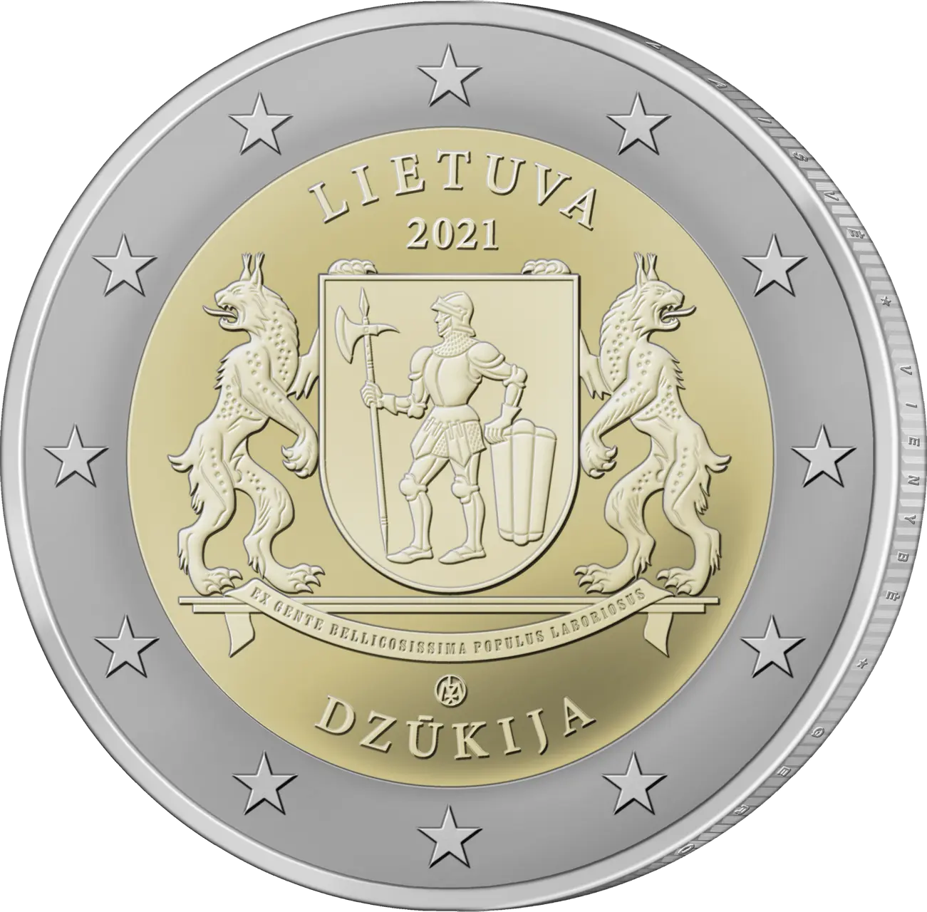 ant dzukisko euro sarvuotas karys ir dvi lusys
