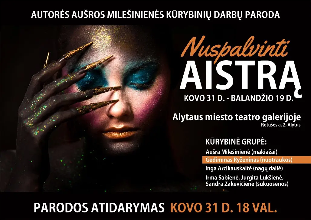 nuspalvinti aistra