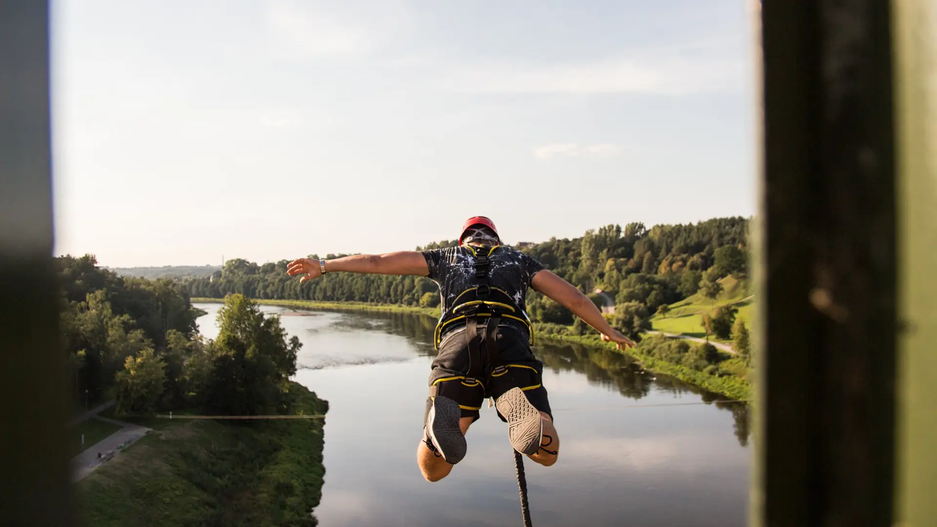 suoliai su virve ropejumping nuotr