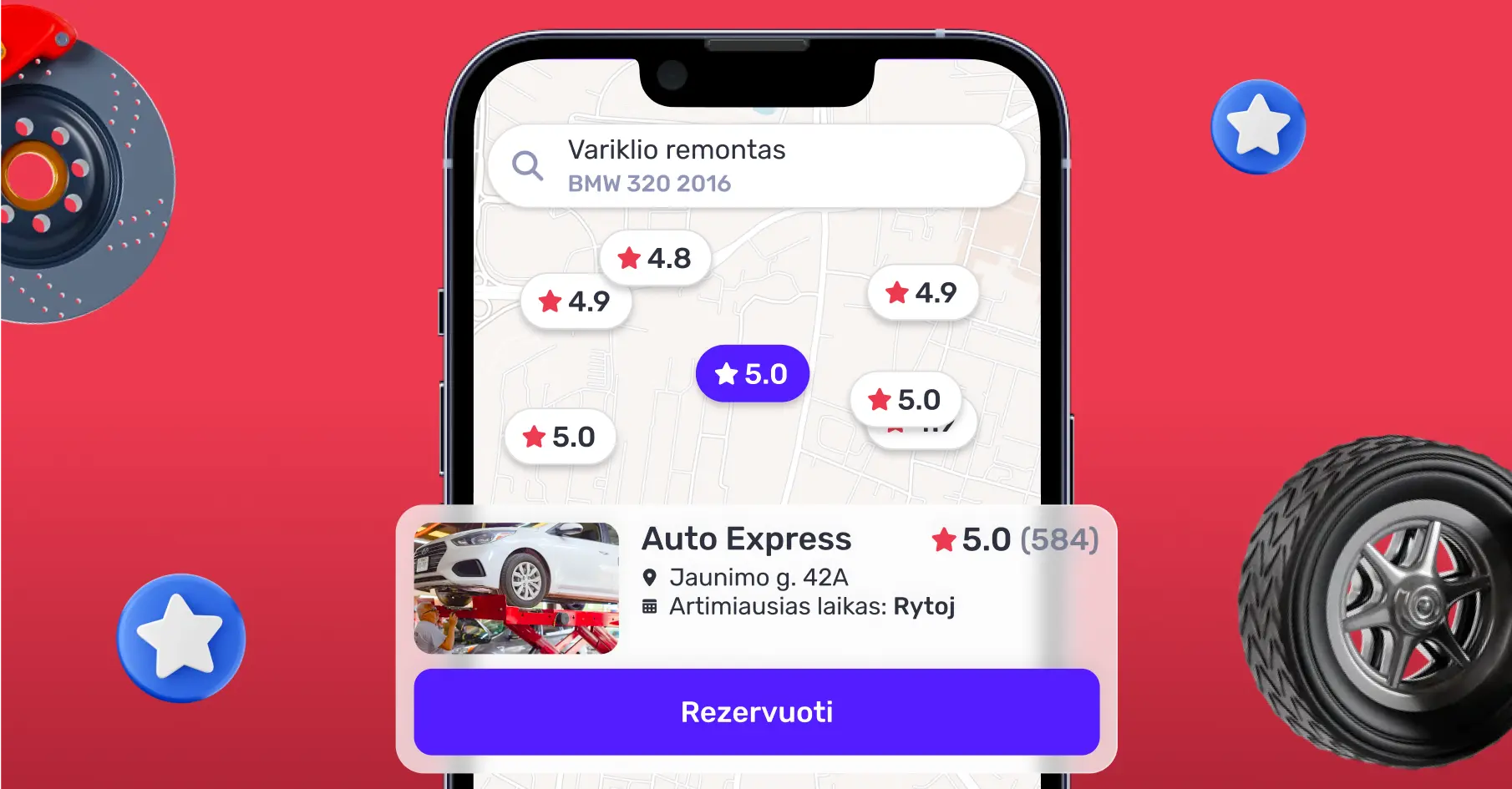 autoserviso paieska