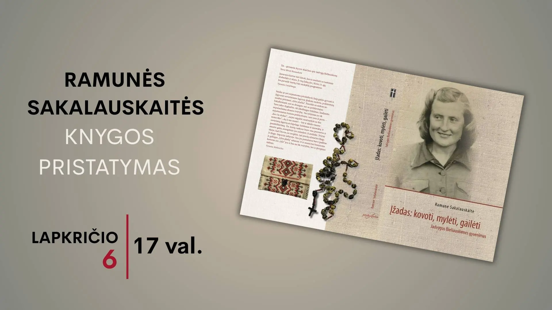 Ramunė Sakalauskaitė. FB event cover