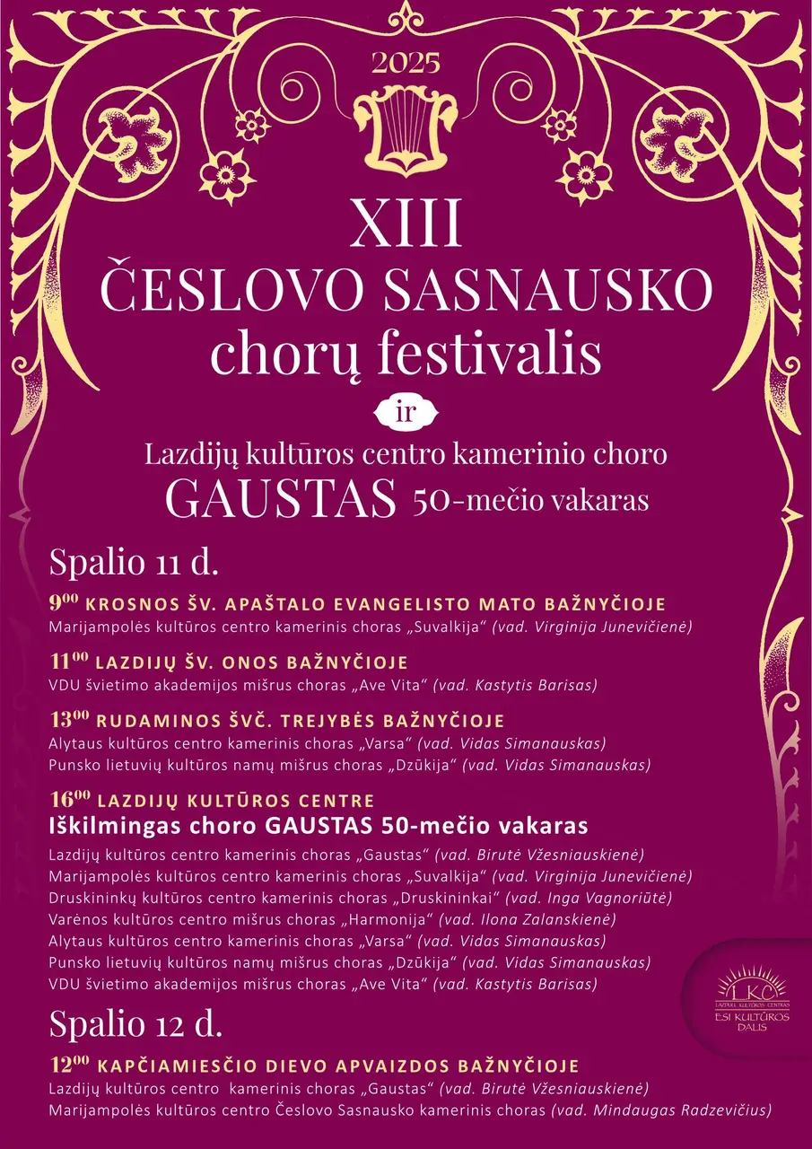 XIII Česlovo Sasnausko festivalis 2025 web