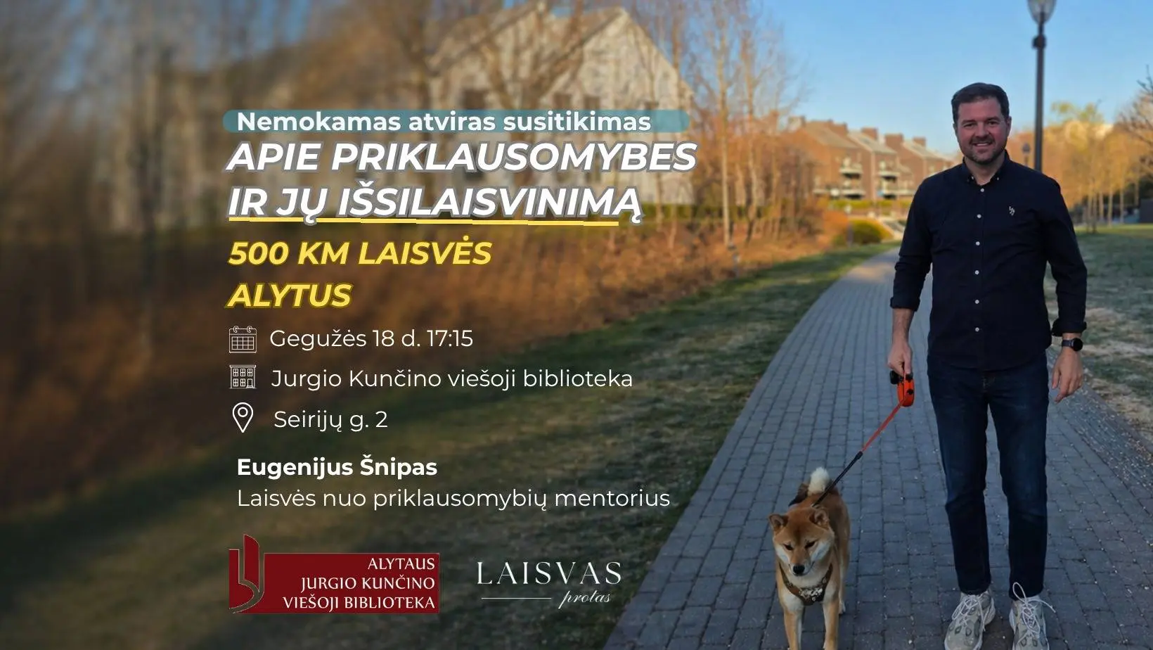 Eugenijus Šnipas. Fb event cover