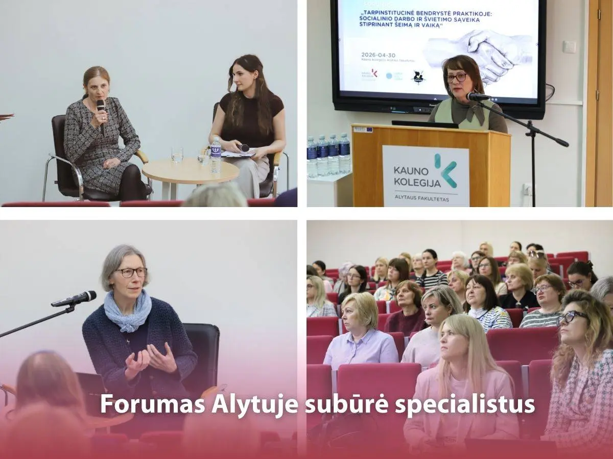 Forumas Alytuje subūrė specialistus.Alytus. Kauno kolegija