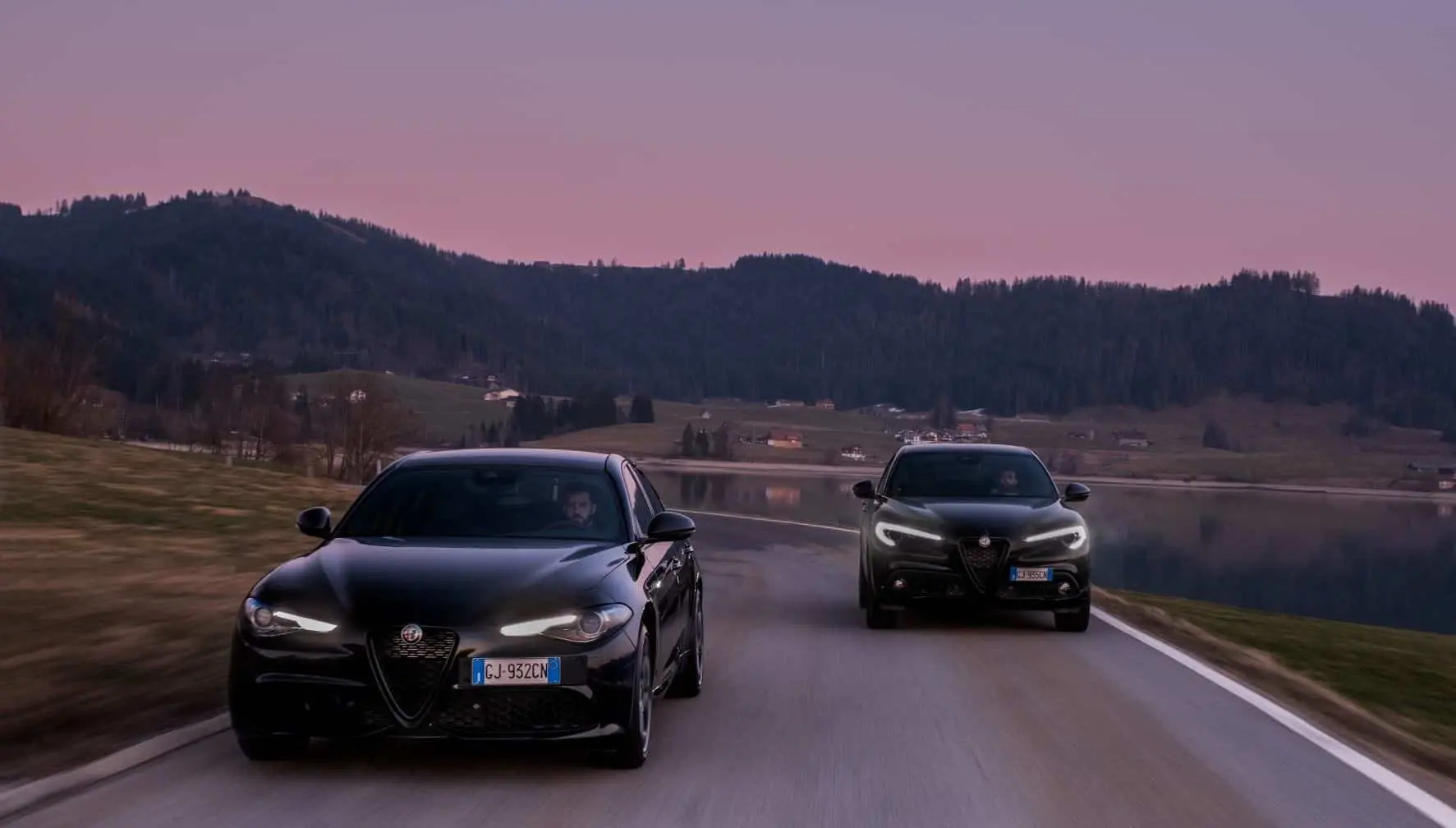 alfa romeo giulia estrema stelvio estrema in azione