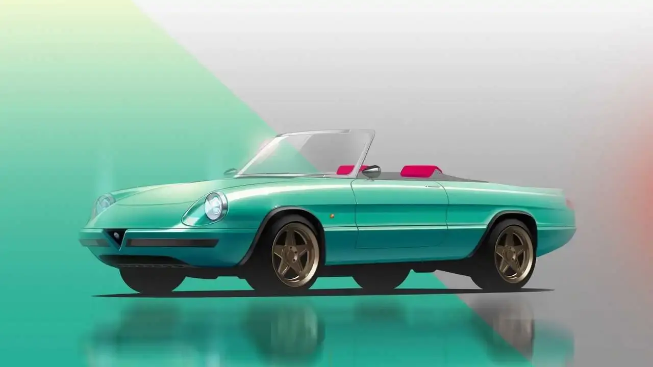 alfa romeo spider duetto hybrid by garage italia