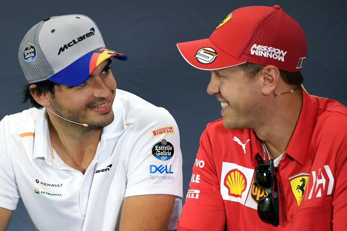 carlos sainz jr sebastian vettel