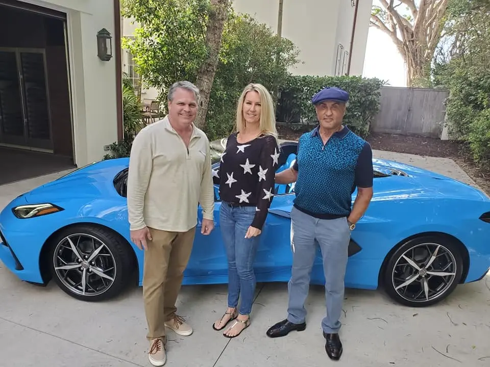 chevrolet corvette c8 sylvester stallone
