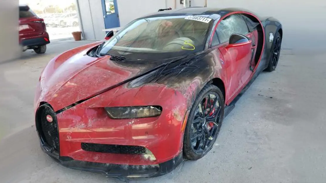 copart bugatti chiron 3
