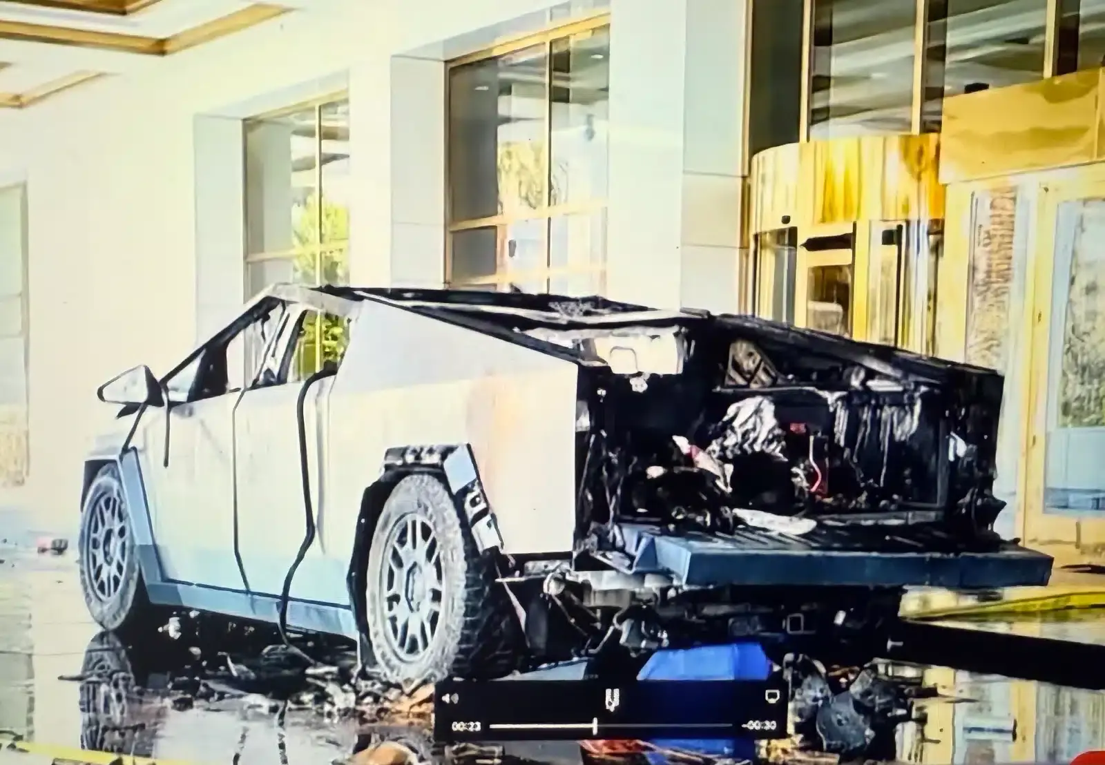 exploded cybertruck